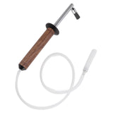 Coffee Machine Cleaning Brush High Temperature Resistance Wood Handle Replaceable Coffee Machine Steam Cleaning Tool - Low Angle