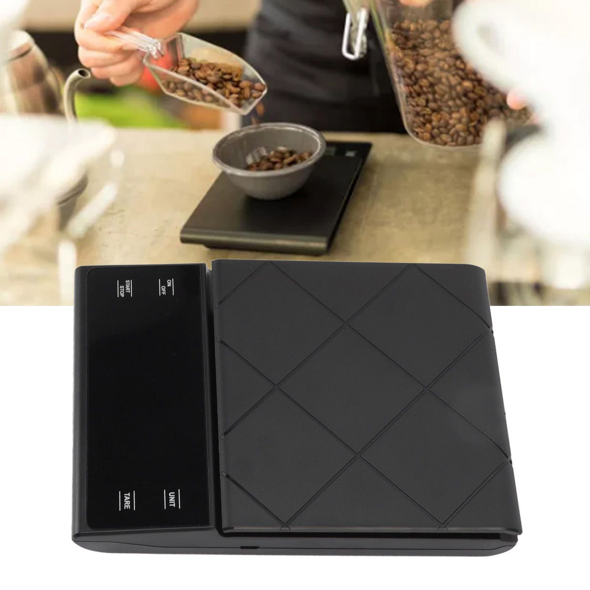 Digital Kitchen Scale 0.1g High Accuracy Coffee Roaster Jewelry Food Gravity Electronic Scale Black