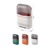 Kitchen Hanging Rack Rustproof Waterproof Compartmental Storage Cutlery Drainer with Cover Moonlight White - 45-Degree Angle