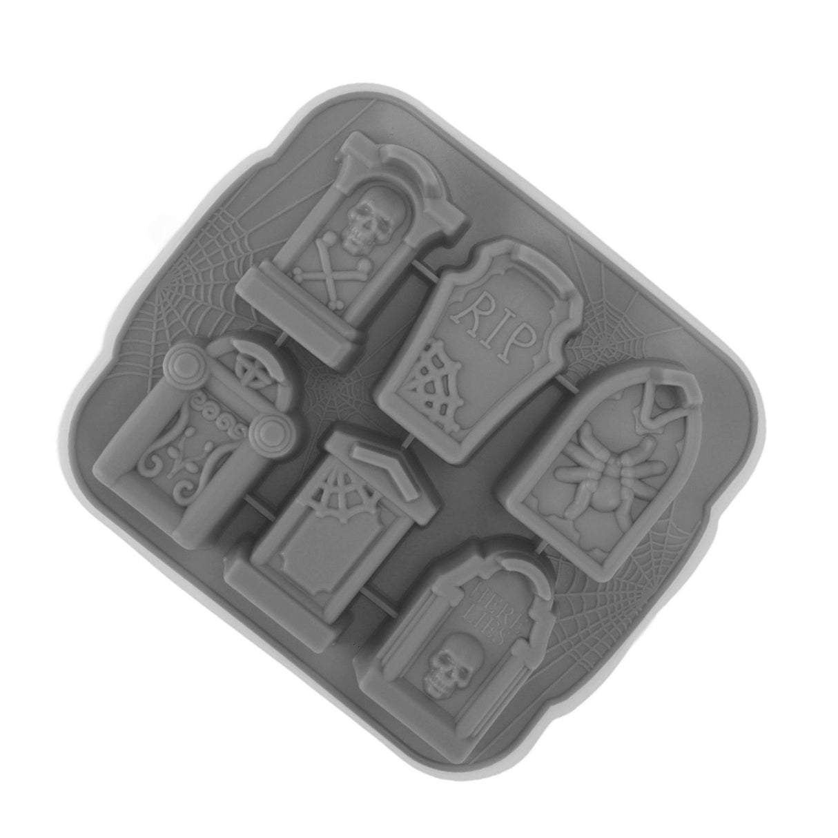 Ice Cube Silicone Cake Candy Chocolate Ice Cube Maker Tray Party Supplies for Halloween Grey