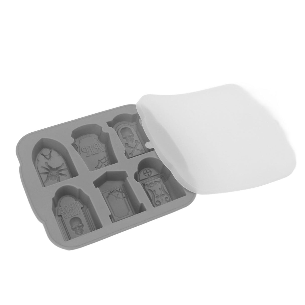 Ice Cube Silicone Cake Candy Chocolate Ice Cube Maker Tray Party Supplies for Halloween Grey