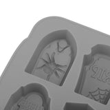 Ice Cube Silicone Cake Candy Chocolate Ice Cube Maker Tray Party Supplies for Halloween Grey - Extra Image
