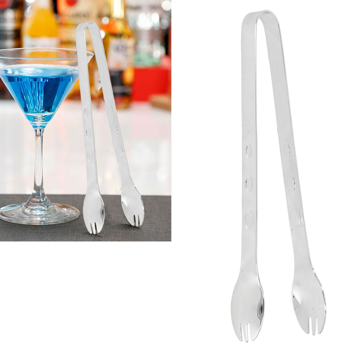 Stainless Steel Ice Tongs Food Grade Prevents Slipping Sugar Food Kitchen Tweezers for Household Foods Mirror