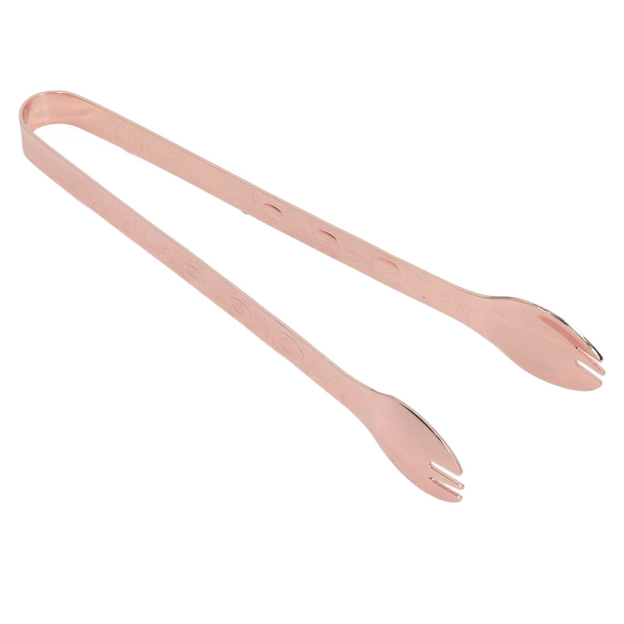 Stainless Steel Ice Tongs Food Grade Prevents Slipping Sugar Food Kitchen Tweezers for Household Foods Copper Plated
