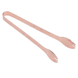 Stainless Steel Ice Tongs Food Grade Prevents Slipping Sugar Food Kitchen Tweezers for Household Foods Copper Plated