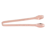 Stainless Steel Ice Tongs Food Grade Prevents Slipping Sugar Food Kitchen Tweezers for Household Foods Copper Plated