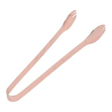 Stainless Steel Ice Tongs Food Grade Prevents Slipping Sugar Food Kitchen Tweezers for Household Foods Copper Plated - Top-Down View