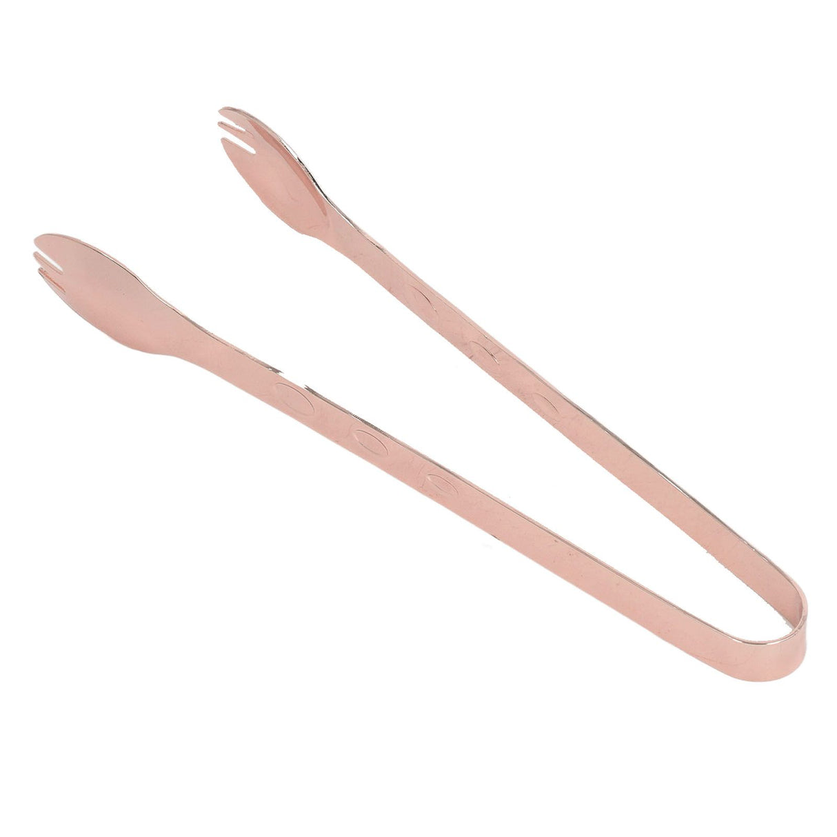 Stainless Steel Ice Tongs Food Grade Prevents Slipping Sugar Food Kitchen Tweezers for Household Foods Copper Plated