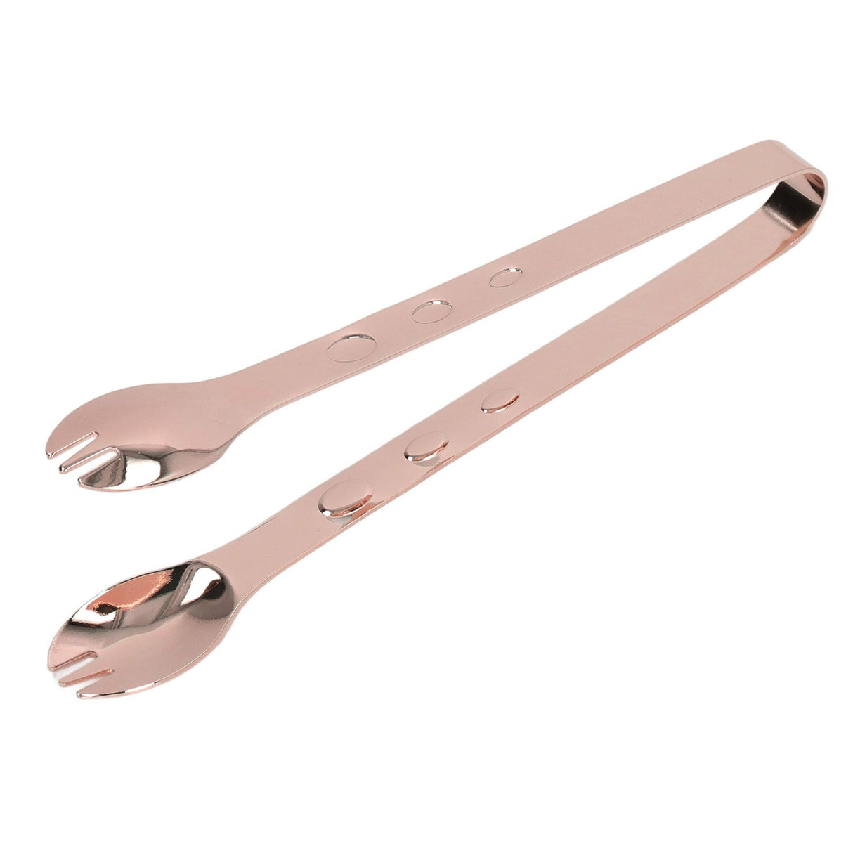 Stainless Steel Ice Tongs Food Grade Prevents Slipping Sugar Food Kitchen Tweezers for Household Foods Copper Plated