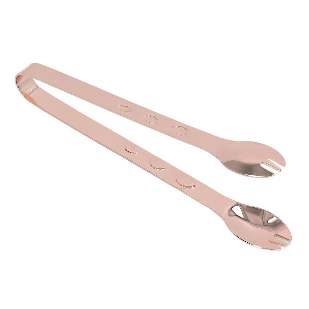 Stainless Steel Ice Tongs Food Grade Prevents Slipping Sugar Food Kitchen Tweezers for Household Foods Copper Plated