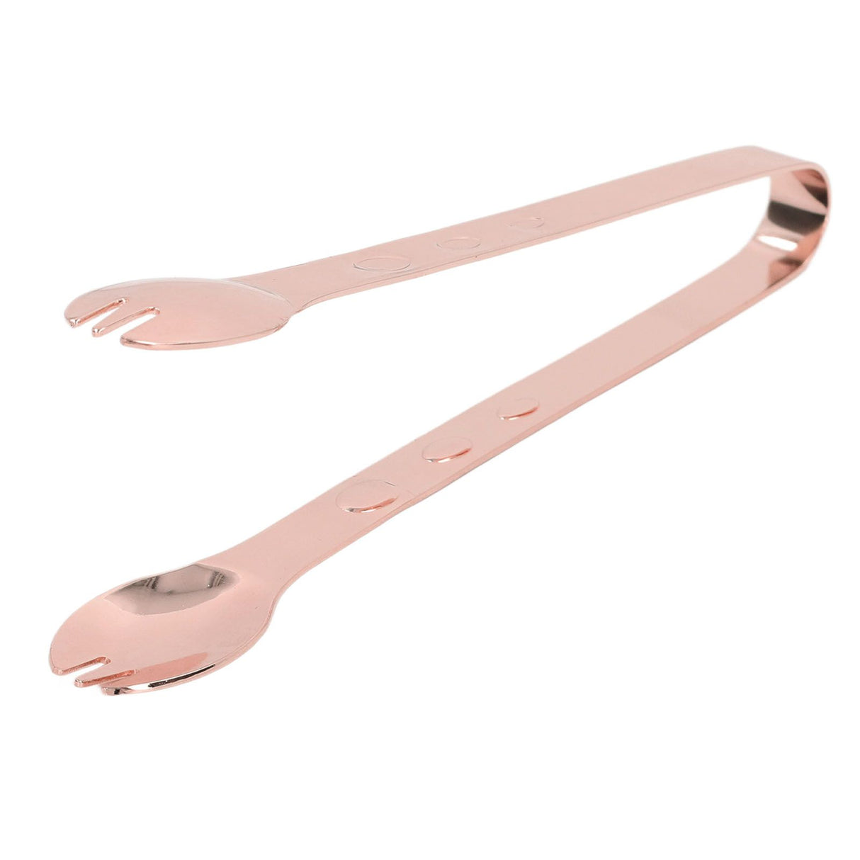 Stainless Steel Ice Tongs Food Grade Prevents Slipping Sugar Food Kitchen Tweezers for Household Foods Copper Plated