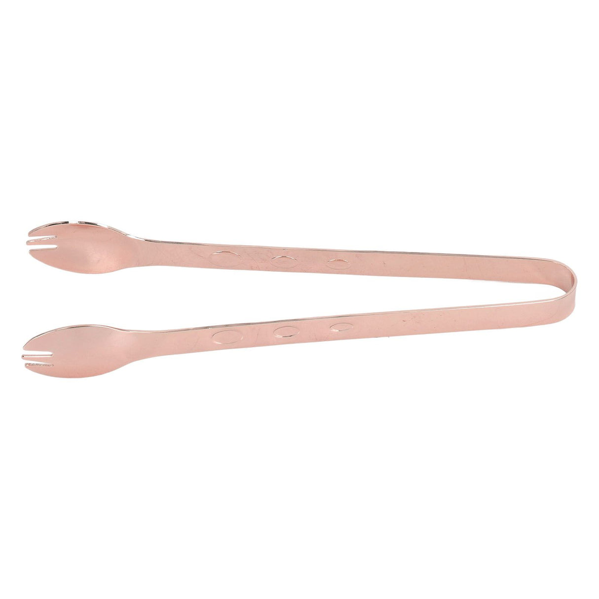 Stainless Steel Ice Tongs Food Grade Prevents Slipping Sugar Food Kitchen Tweezers for Household Foods Copper Plated