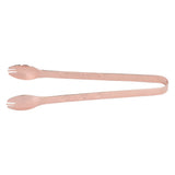Stainless Steel Ice Tongs Food Grade Prevents Slipping Sugar Food Kitchen Tweezers for Household Foods Copper Plated - Extra Image