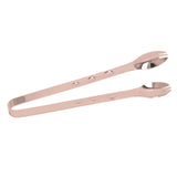 Stainless Steel Ice Tongs Food Grade Prevents Slipping Sugar Food Kitchen Tweezers for Household Foods Copper Plated - Extra Image