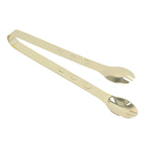 Stainless Steel Ice Tongs Food Grade Prevents Slipping Sugar Food Kitchen Tweezers for Household Foods Gold Plated