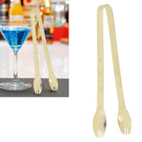 Stainless Steel Ice Tongs Food Grade Prevents Slipping Sugar Food Kitchen Tweezers for Household Foods Gold Plated