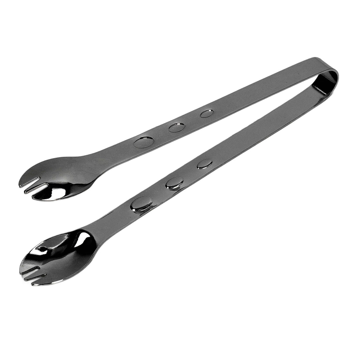 Stainless Steel Ice Tongs Food Grade Prevents Slipping Sugar Food Kitchen Tweezers for Household Foods Black Plated