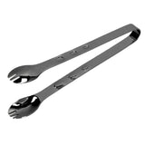 Stainless Steel Ice Tongs Food Grade Prevents Slipping Sugar Food Kitchen Tweezers for Household Foods Black Plated