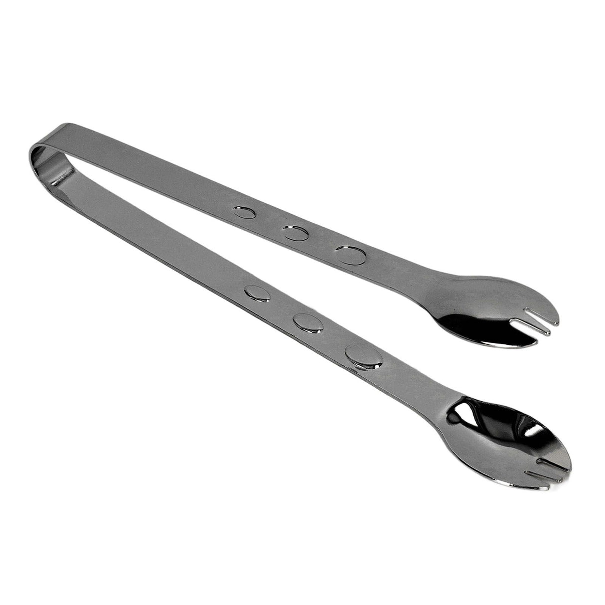 Stainless Steel Ice Tongs Food Grade Prevents Slipping Sugar Food Kitchen Tweezers for Household Foods Black Plated