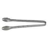 Stainless Steel Ice Tongs Food Grade Prevents Slipping Sugar Food Kitchen Tweezers for Household Foods Black Plated - Extra Image