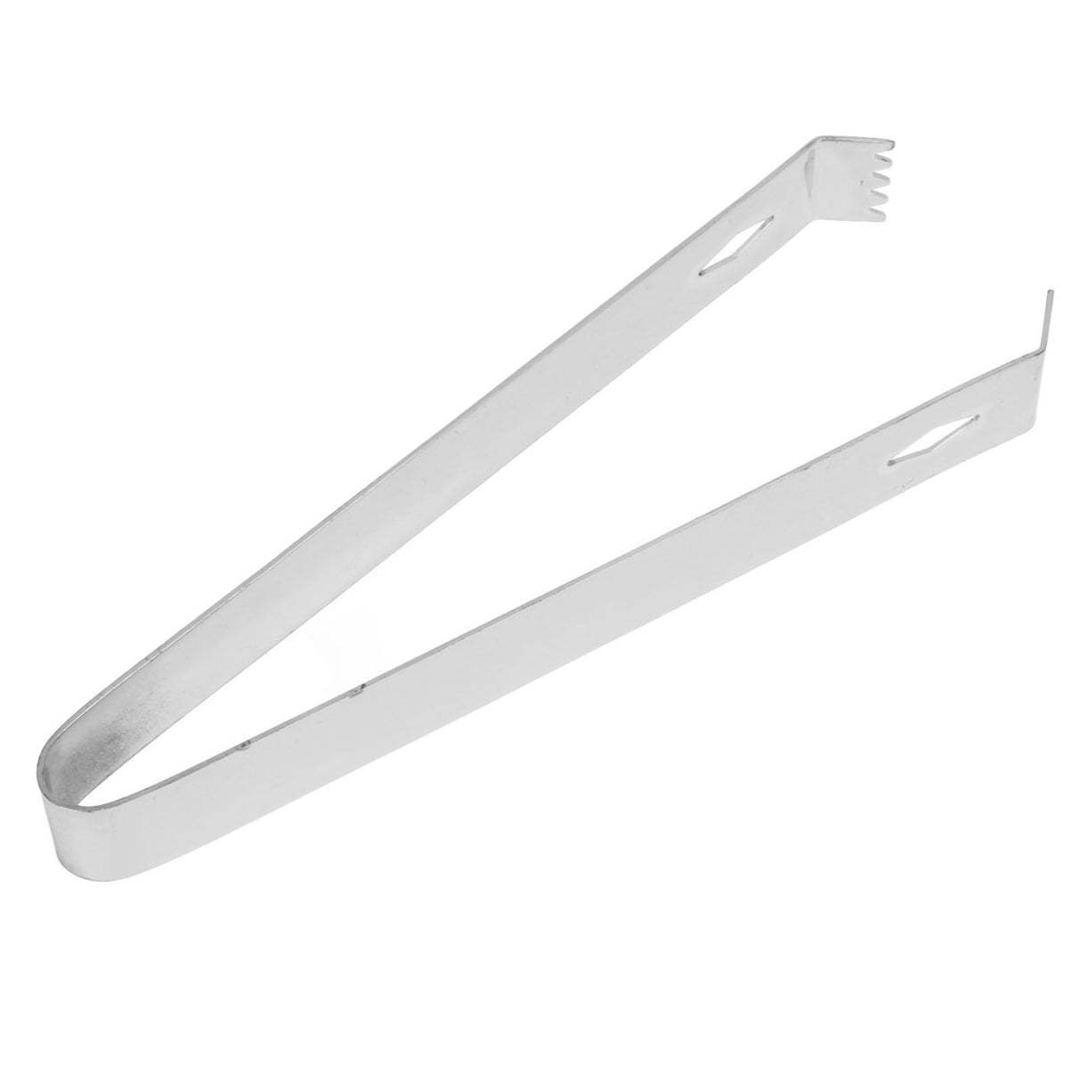 Cocktail Tong Thickened Rhombus Stainless Steel Food Ice Sugar Cube Tong for Bar Mirror Reflection