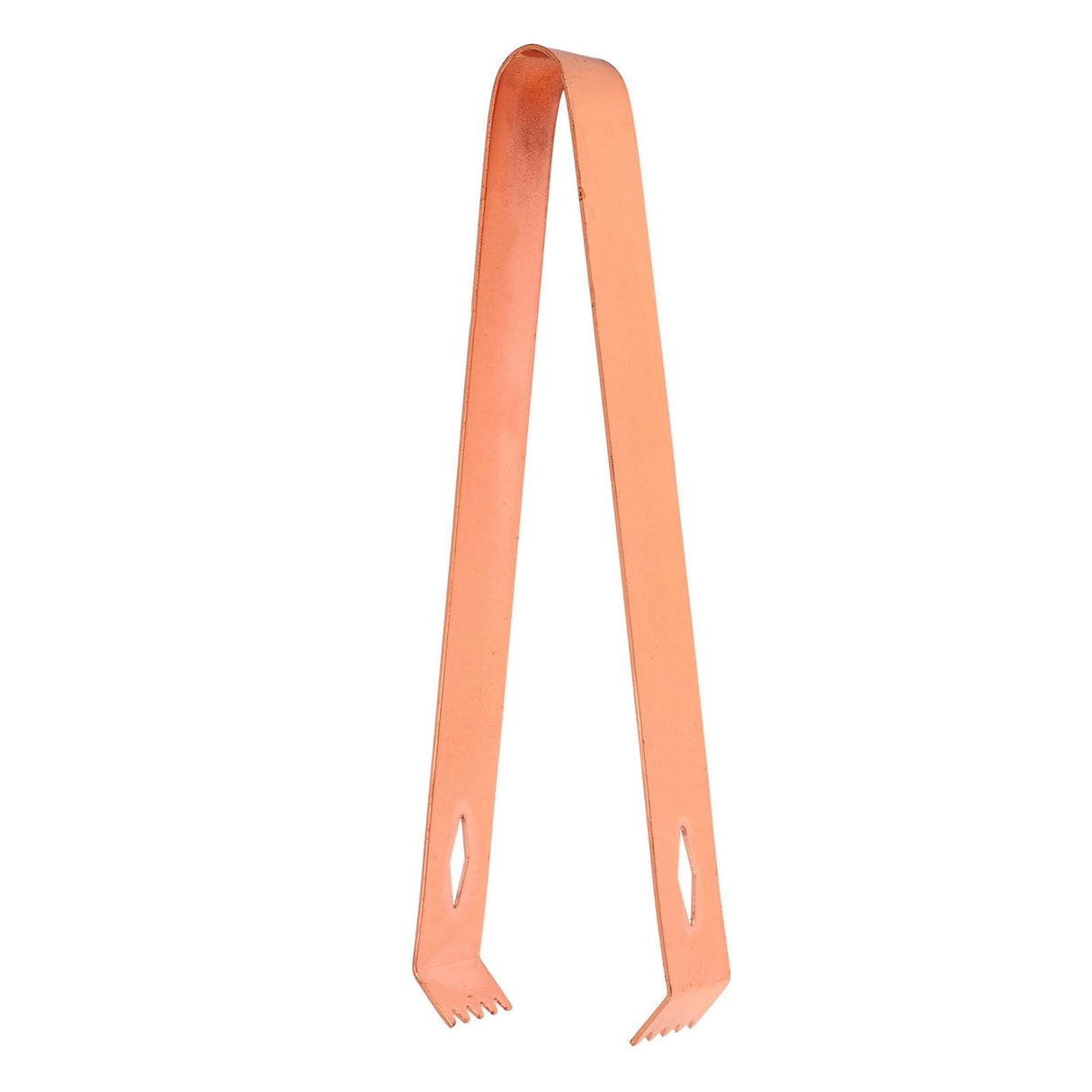 Cocktail Tong Thickened Rhombus Stainless Steel Food Ice Sugar Cube Tong for Bar Copper Plating