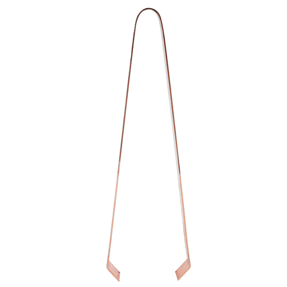 Cocktail Tong Thickened Rhombus Stainless Steel Food Ice Sugar Cube Tong for Bar Copper Plating