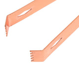 Cocktail Tong Thickened Rhombus Stainless Steel Food Ice Sugar Cube Tong for Bar Copper Plating