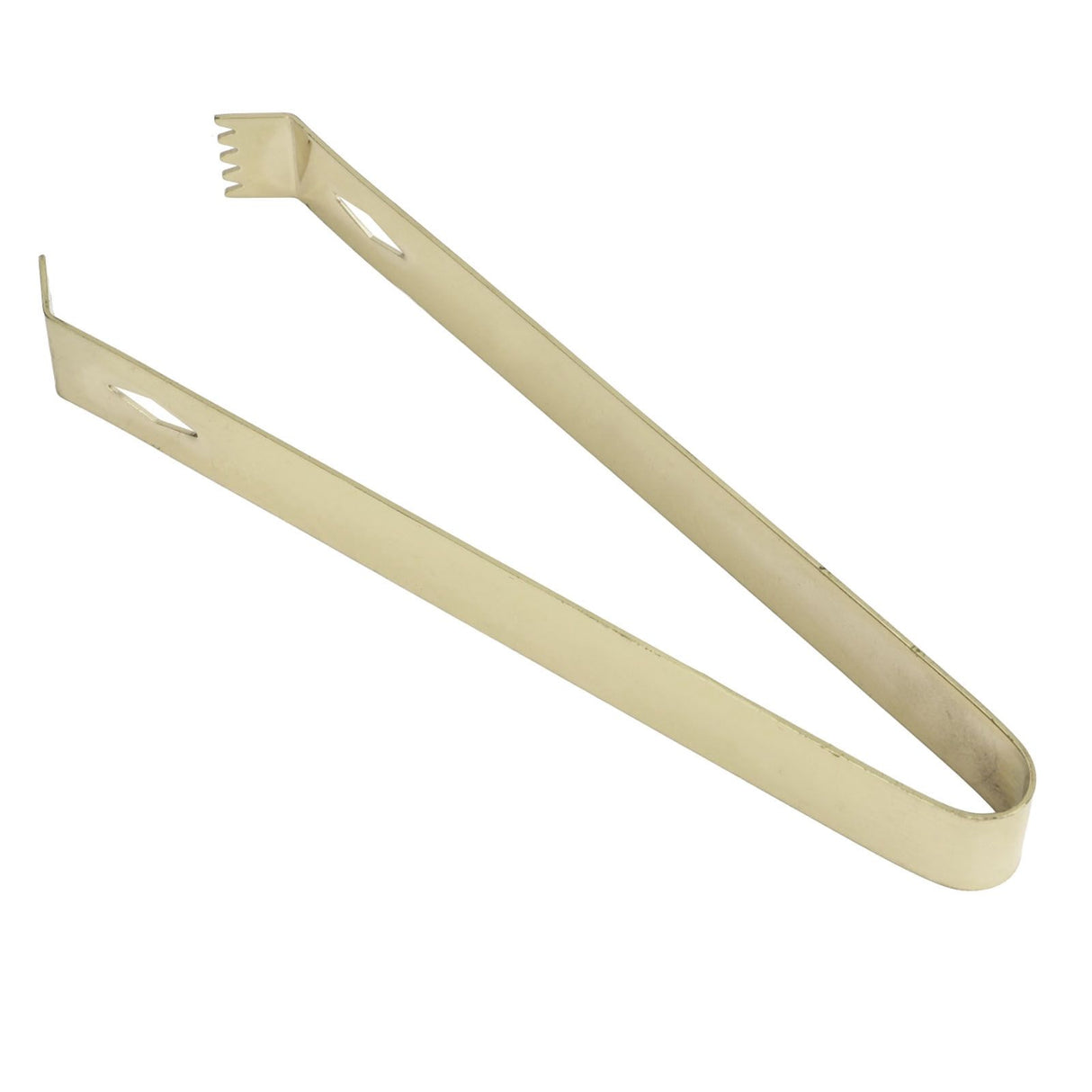 Cocktail Tong Thickened Rhombus Stainless Steel Food Ice Sugar Cube Tong for Bar Gold Plating