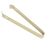 Cocktail Tong Thickened Rhombus Stainless Steel Food Ice Sugar Cube Tong for Bar Gold Plating - Close-Up Angle