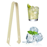 Cocktail Tong Thickened Rhombus Stainless Steel Food Ice Sugar Cube Tong for Bar Gold Plating