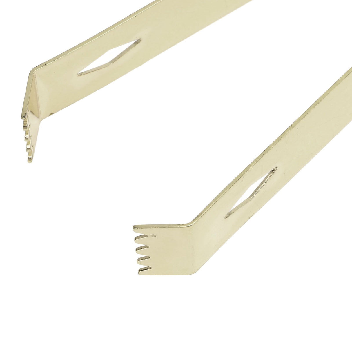 Cocktail Tong Thickened Rhombus Stainless Steel Food Ice Sugar Cube Tong for Bar Gold Plating
