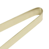 Cocktail Tong Thickened Rhombus Stainless Steel Food Ice Sugar Cube Tong for Bar Gold Plating