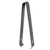 Cocktail Tong Thickened Rhombus Stainless Steel Food Ice Sugar Cube Tong for Bar Black Plating - Side View