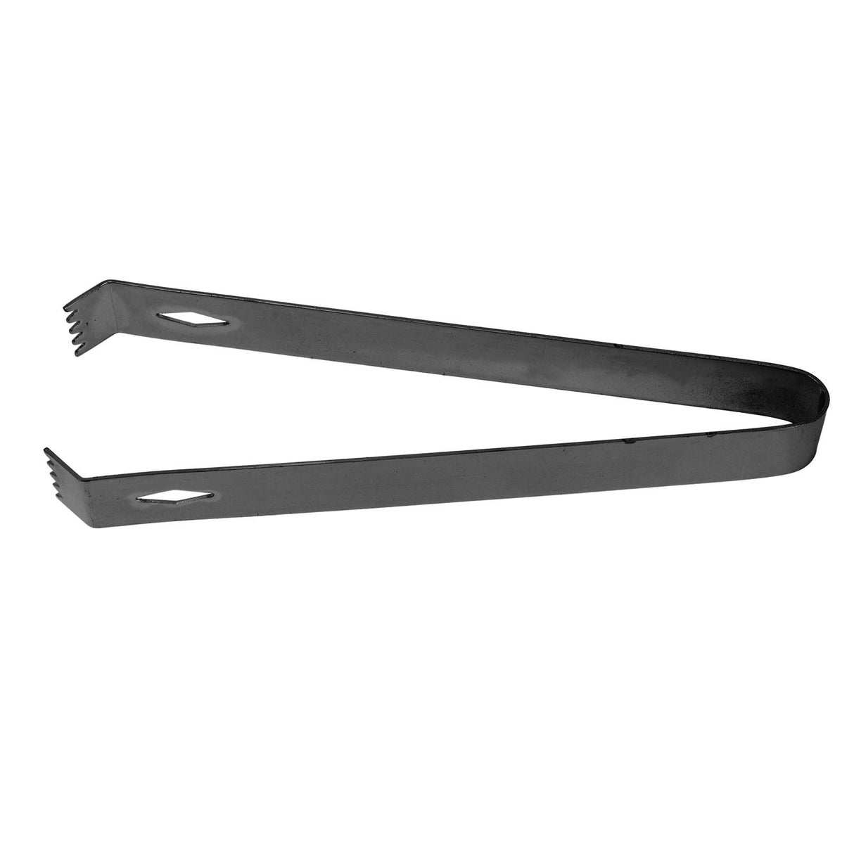 Cocktail Tong Thickened Rhombus Stainless Steel Food Ice Sugar Cube Tong for Bar Black Plating