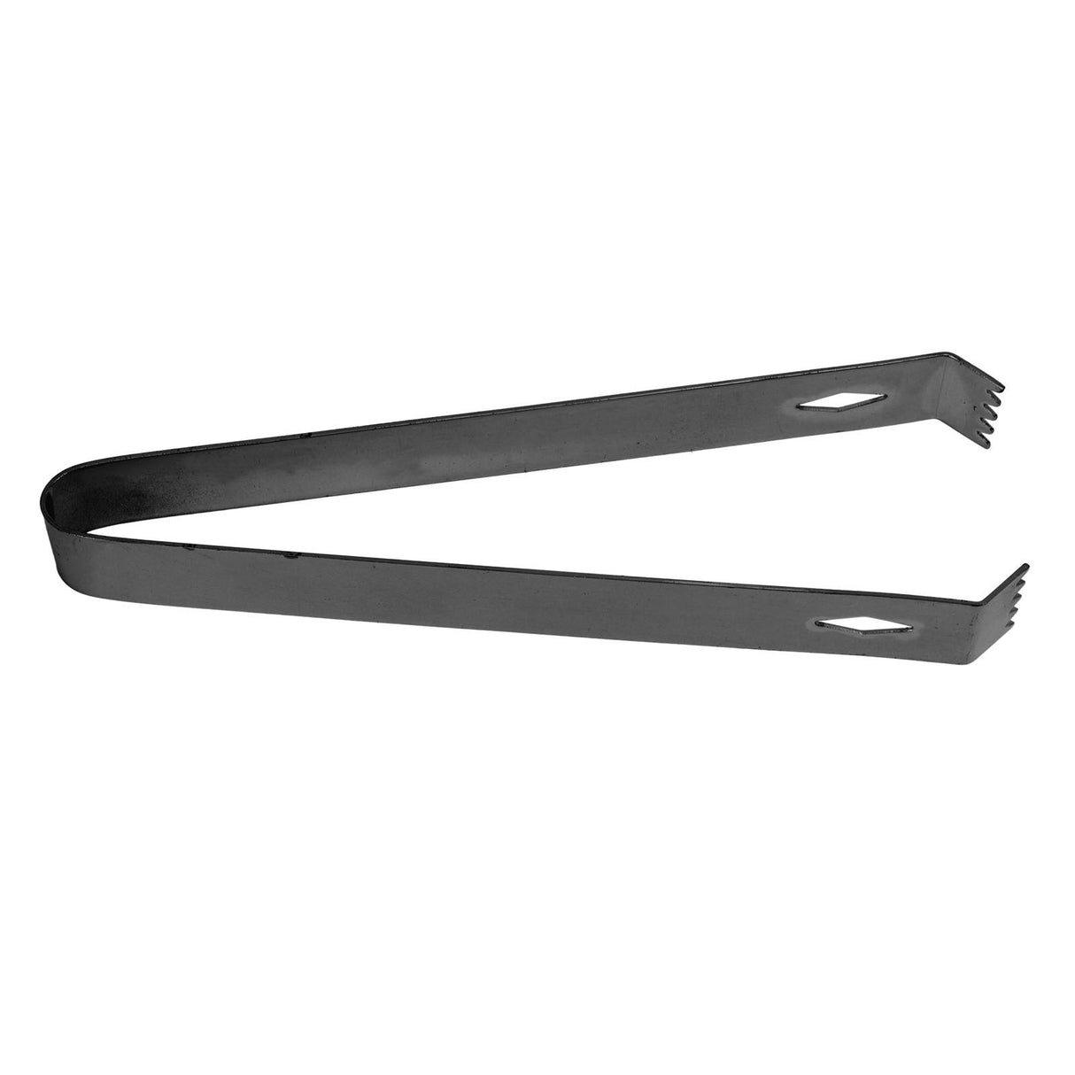 Cocktail Tong Thickened Rhombus Stainless Steel Food Ice Sugar Cube Tong for Bar Black Plating