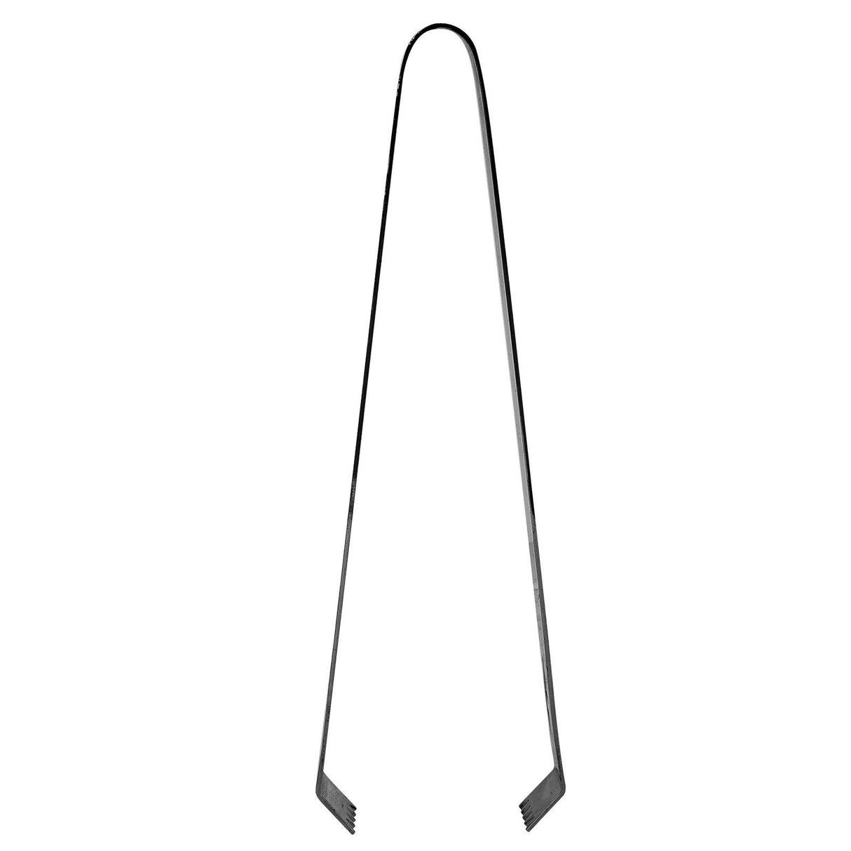 Cocktail Tong Thickened Rhombus Stainless Steel Food Ice Sugar Cube Tong for Bar Black Plating