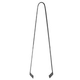 Cocktail Tong Thickened Rhombus Stainless Steel Food Ice Sugar Cube Tong for Bar Black Plating - Extra Image