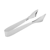 Ice Tongs Food Grade Thicken Stainless Steel Prevents Slipping Sugar Food Tweezers for Home Kitchen Bar Mirror - 45-Degree Angle