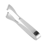Ice Tongs Food Grade Thicken Stainless Steel Prevents Slipping Sugar Food Tweezers for Home Kitchen Bar Mirror - Close-Up Angle