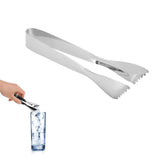 Ice Tongs Food Grade Thicken Stainless Steel Prevents Slipping Sugar Food Tweezers for Home Kitchen Bar Mirror