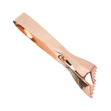Ice Tongs Food Grade Thicken Stainless Steel Prevents Slipping Sugar Food Tweezers for Home Kitchen Bar Copper Plated - Side View
