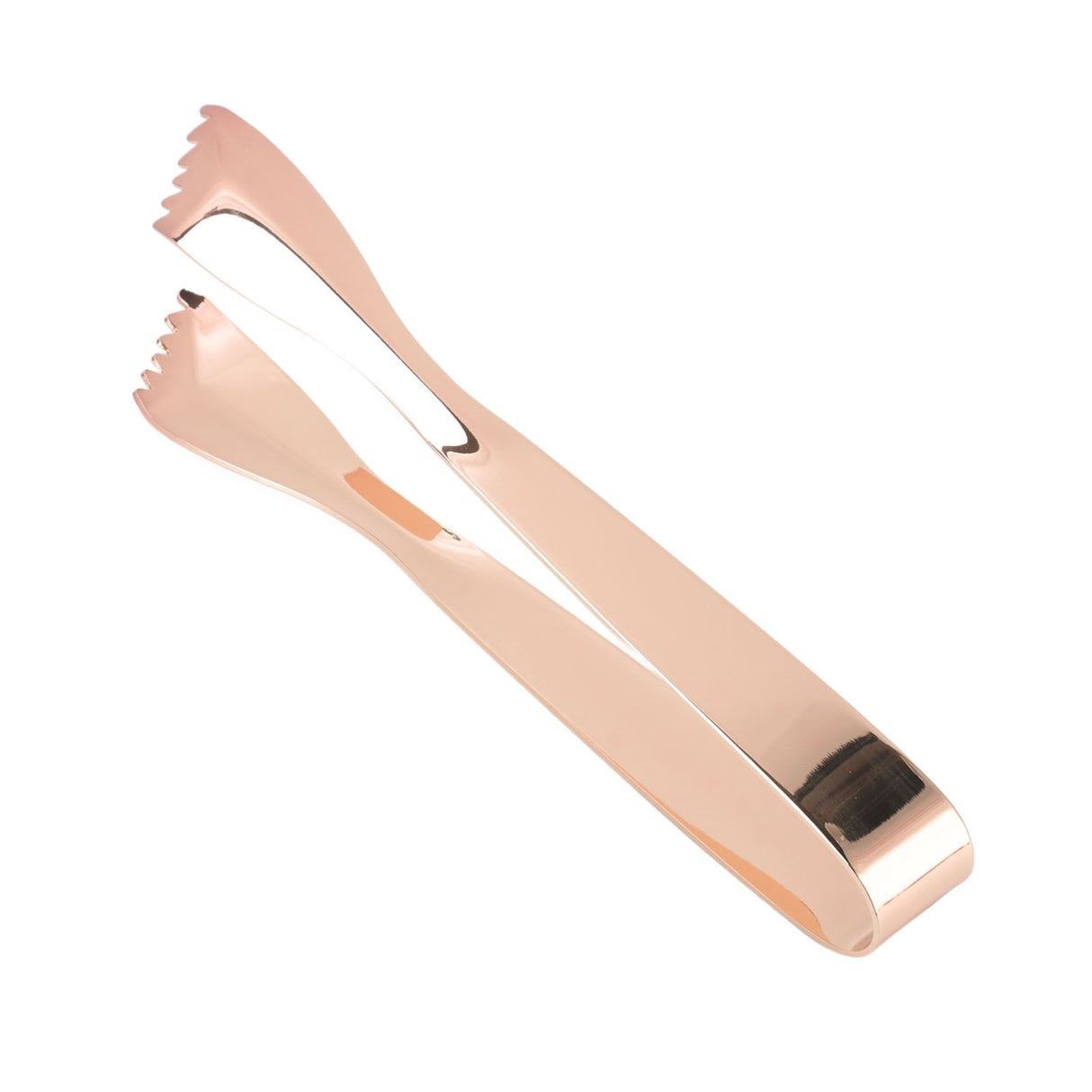 Ice Tongs Food Grade Thicken Stainless Steel Prevents Slipping Sugar Food Tweezers for Home Kitchen Bar Copper Plated