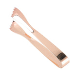 Ice Tongs Food Grade Thicken Stainless Steel Prevents Slipping Sugar Food Tweezers for Home Kitchen Bar Copper Plated