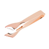 Ice Tongs Food Grade Thicken Stainless Steel Prevents Slipping Sugar Food Tweezers for Home Kitchen Bar Copper Plated - Extra Image