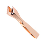 Ice Tongs Food Grade Thicken Stainless Steel Prevents Slipping Sugar Food Tweezers for Home Kitchen Bar Copper Plated