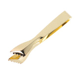Ice Tongs Food Grade Thicken Stainless Steel Prevents Slipping Sugar Food Tweezers for Home Kitchen Bar Gold Plated