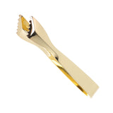 Ice Tongs Food Grade Thicken Stainless Steel Prevents Slipping Sugar Food Tweezers for Home Kitchen Bar Gold Plated