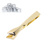 Ice Tongs Food Grade Thicken Stainless Steel Prevents Slipping Sugar Food Tweezers for Home Kitchen Bar Gold Plated