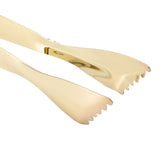 Ice Tongs Food Grade Thicken Stainless Steel Prevents Slipping Sugar Food Tweezers for Home Kitchen Bar Gold Plated - Extra Image